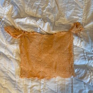 Orange crop top